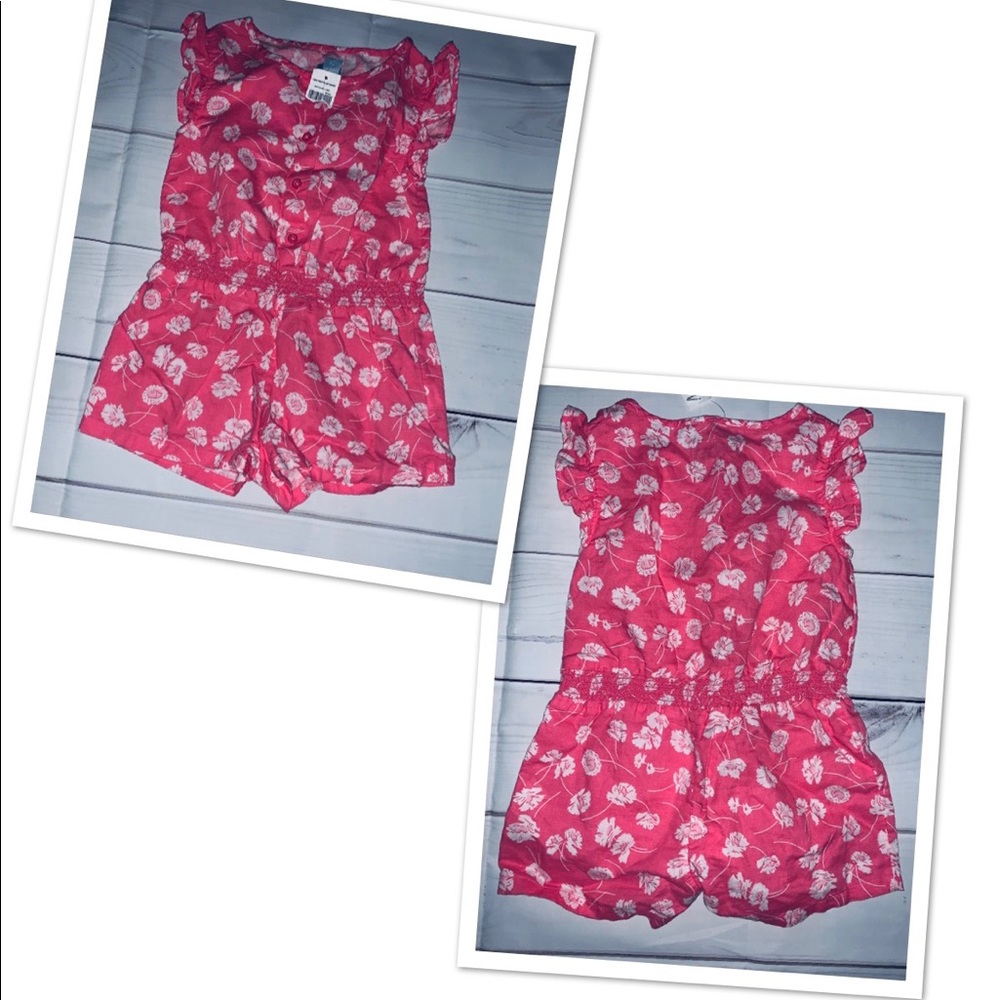 Toddler girl pink Romper